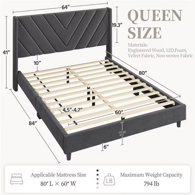 Bed frame queen (13) Medium