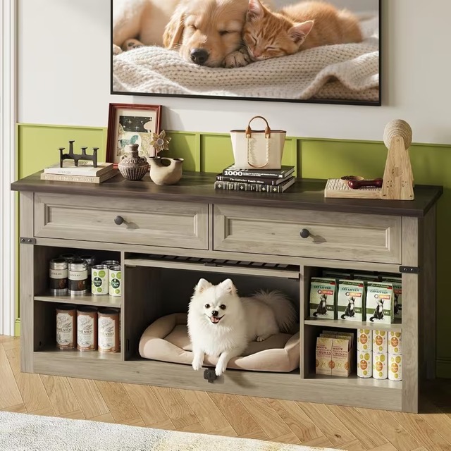 TV stand with casge (2) Medium
