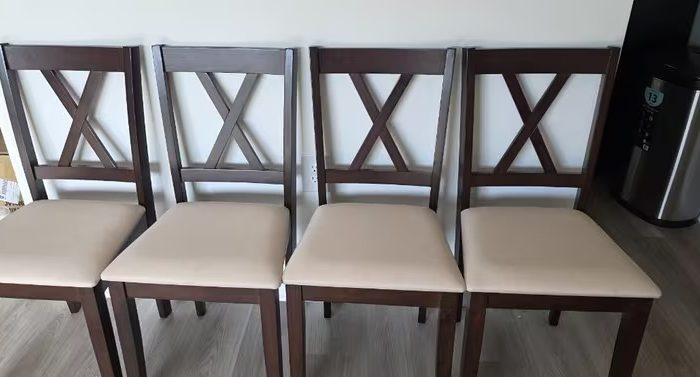 Modern Armless Upholstered Dining Chair