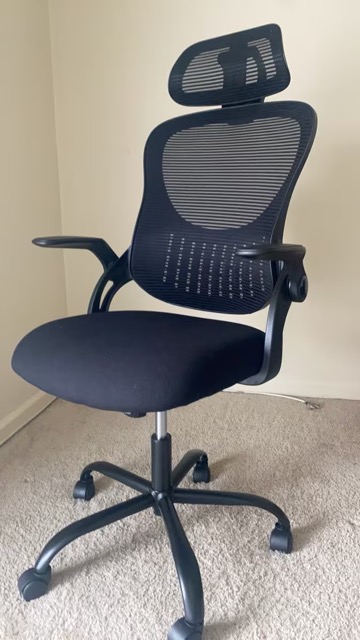 Ergonomic Mesh Office Chair — Pink & Black